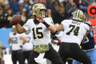 Sliding Saints sticking with steady Siemian at QB for now AP News
